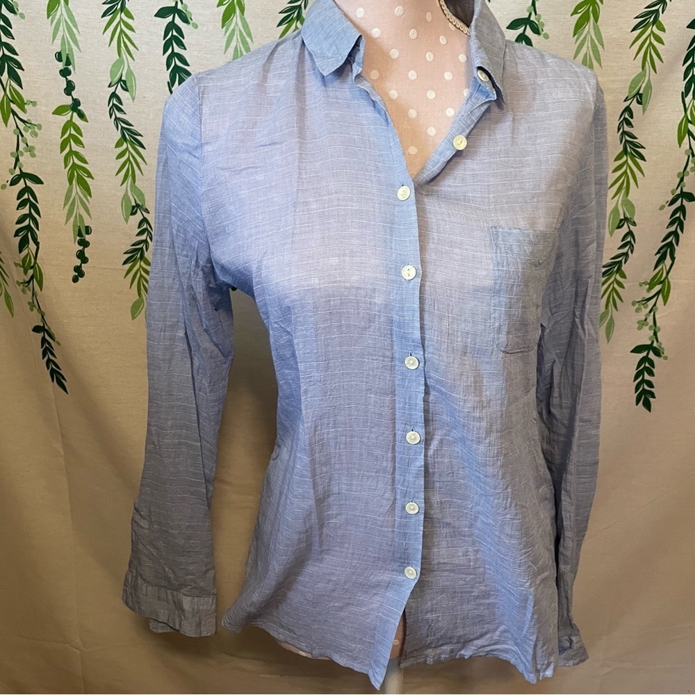 Size 1 Maison Scotch Tropical Drift Button Down B2